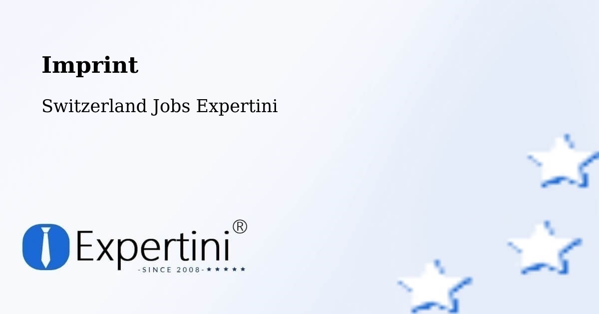 Imprint – Goldach - Switzerland Jobs Expertini